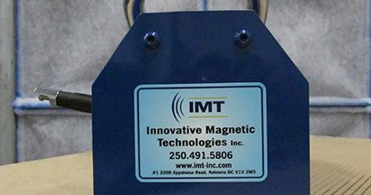 IMT information printed on a label.