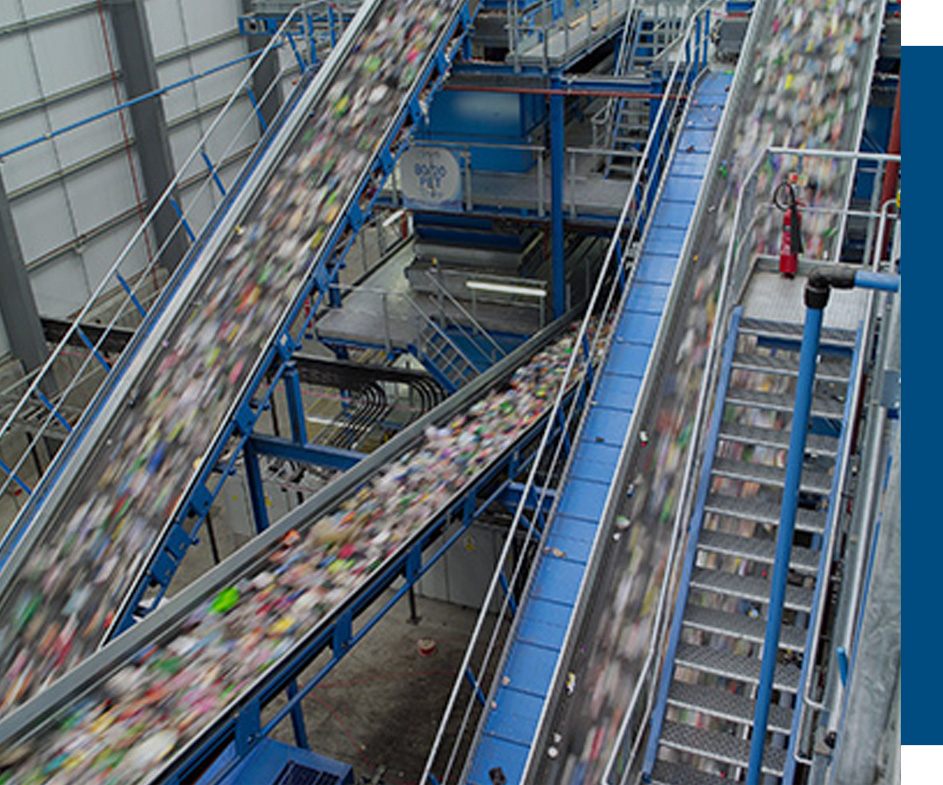 A recycling center.