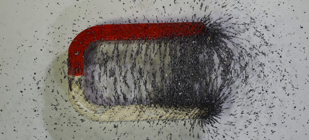 Magnet With Metal Shavings