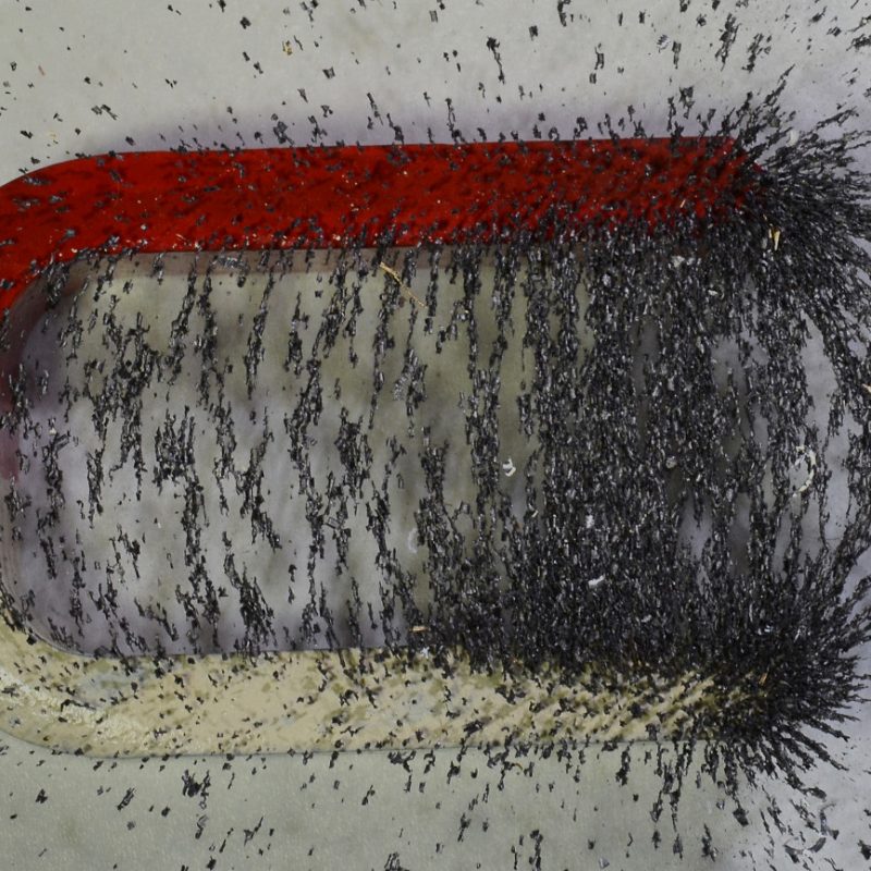 Magnet With Metal Shavings